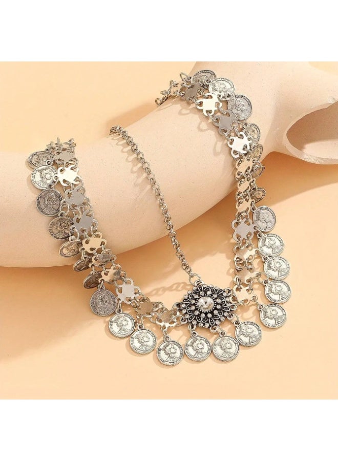 Saudi Founding Day Adjustable Luxury Headpiece with Eye-Catching Coin Design – Lightweight & Comfortable for Long Wear, Adds a Premium Heritage Touch to Your Look - Image 2